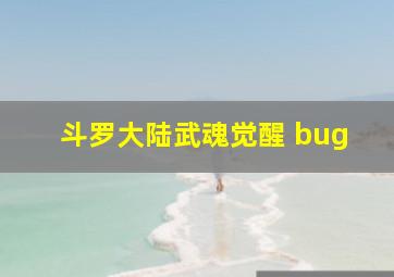 斗罗大陆武魂觉醒 bug